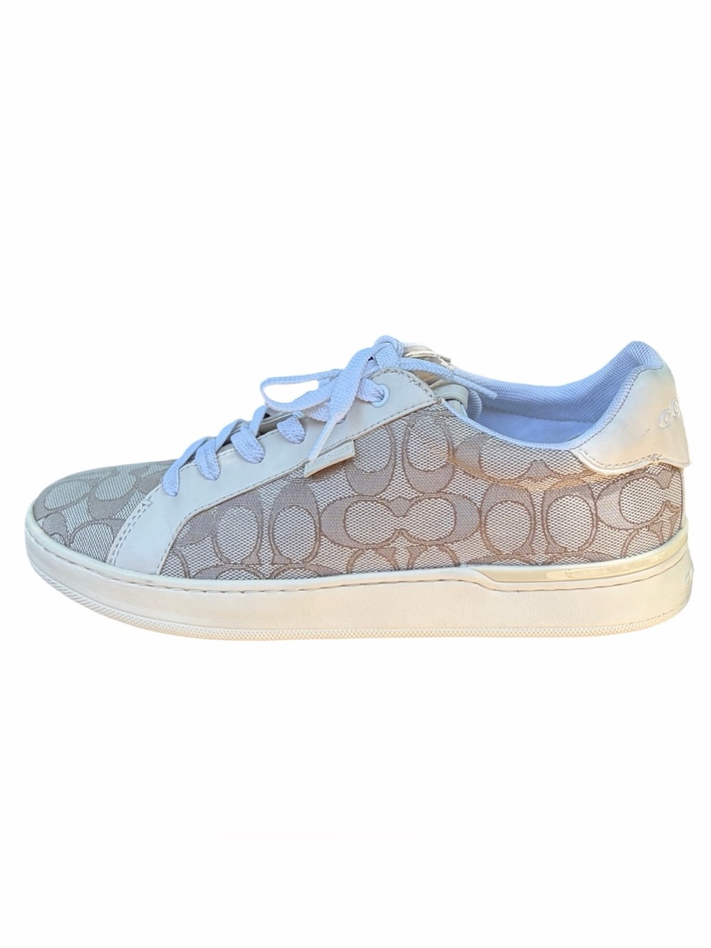 COACH - Lowline Low Top Sneakers Size 9
Signature Jacquard Lace Up Style G5037 - Picture 4 of 11